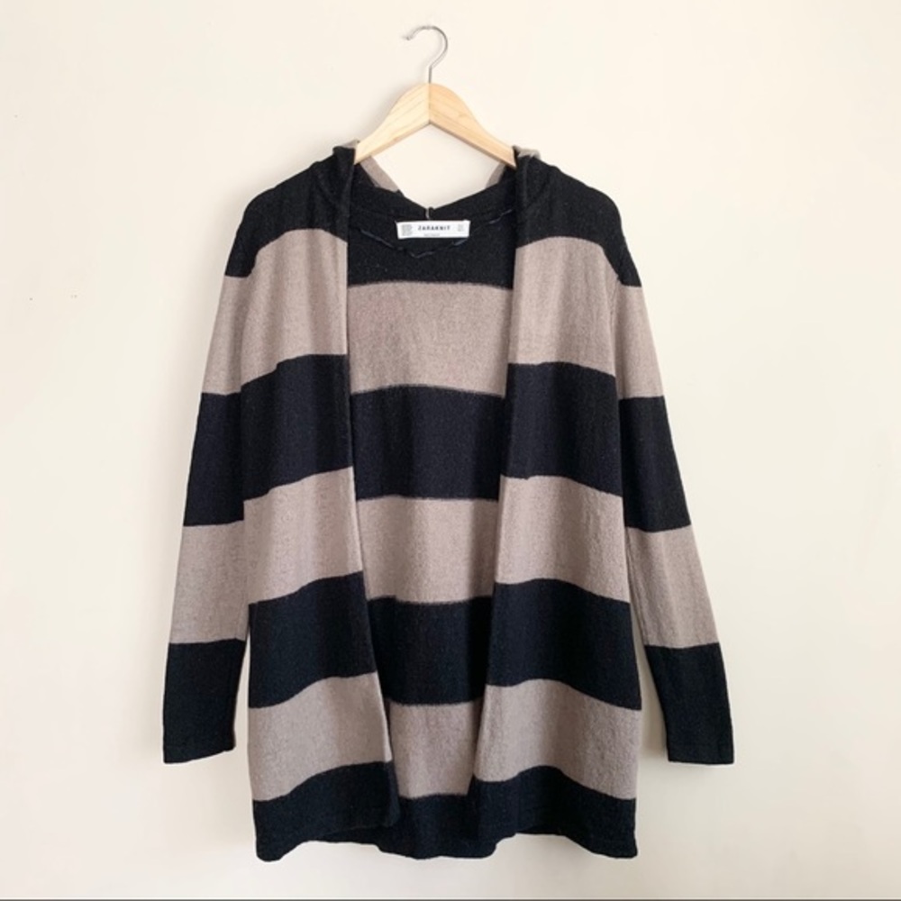 ZARA Knit Cardigan with Hood